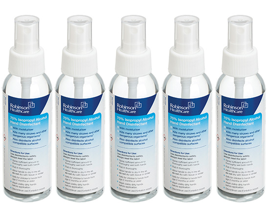 70% Isopropyl Alcohol (IPA) Hand Disinfectant Spray